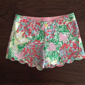 Lilly Pulitzer scalloped shorts